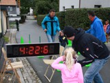 Zieleinlauf Vorschule...ein Vati als Schrittmacher